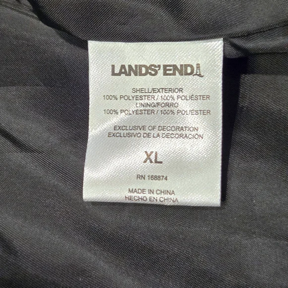 Lands' End Women's Black 3-in-1 Jacket System NEW With Tags Size XL - Picture 13 of 16